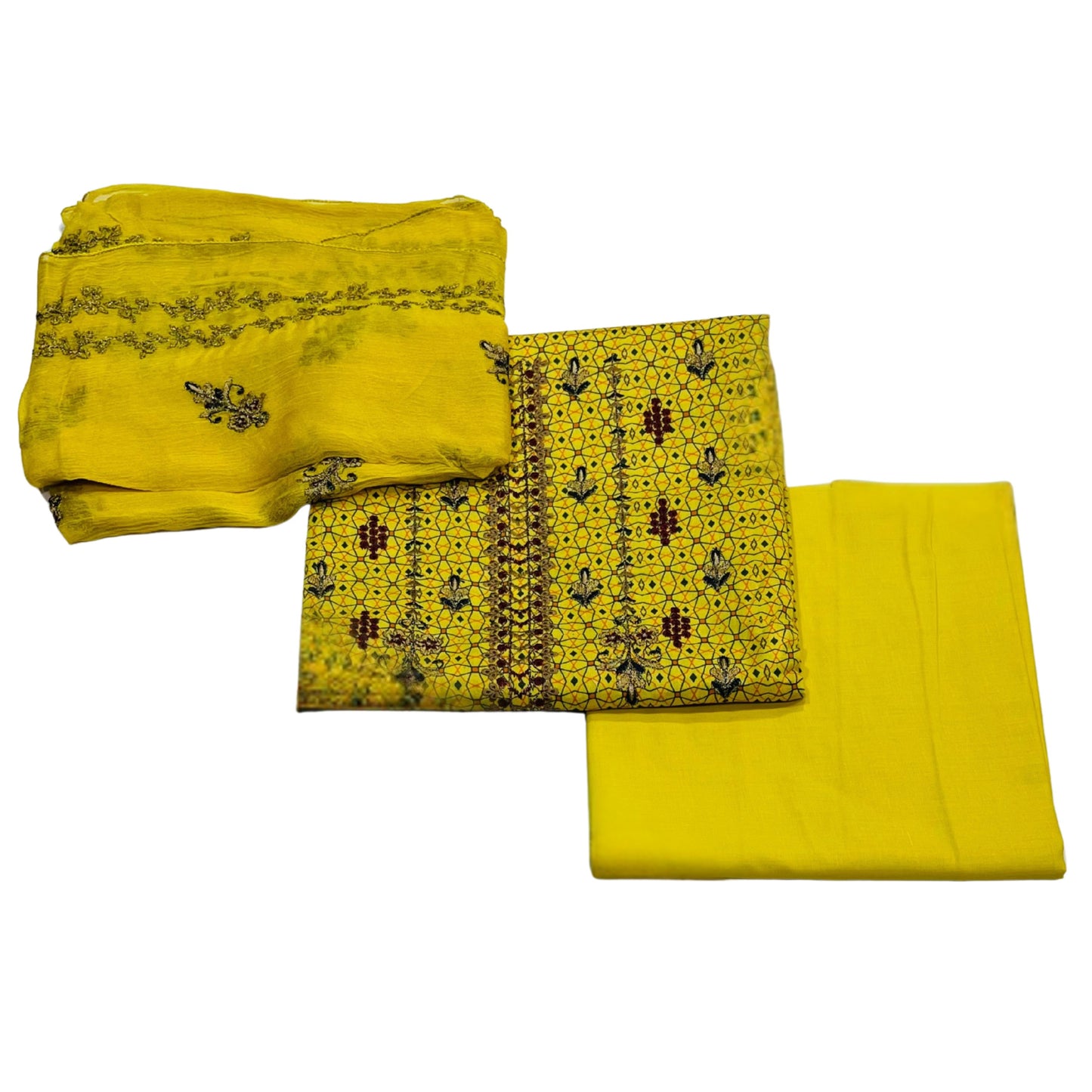 ZALYA | 3PC | UNSTITCHED EMBROIDERY LAWN