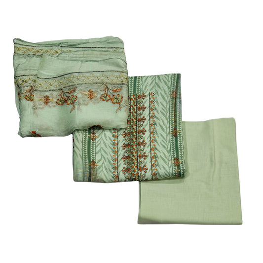 MEZNA | 3PC | UNSTITCHED EMBROIDERY LAWN